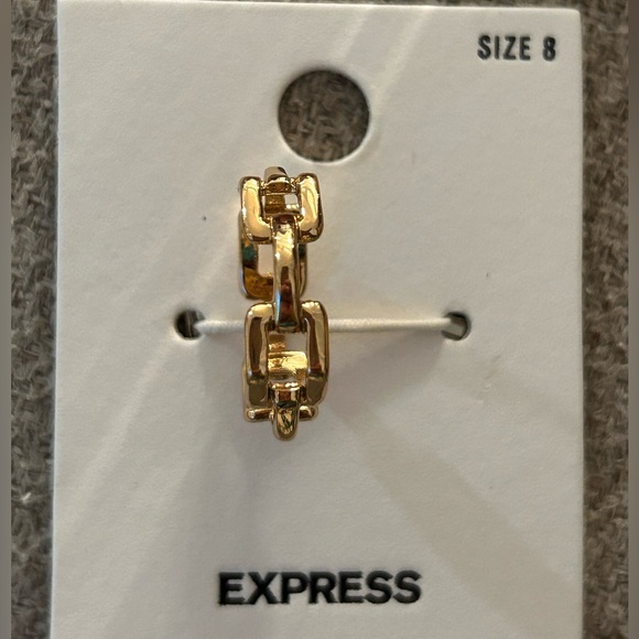 Express Jewelry - Express gold chain ring size 8 #50
